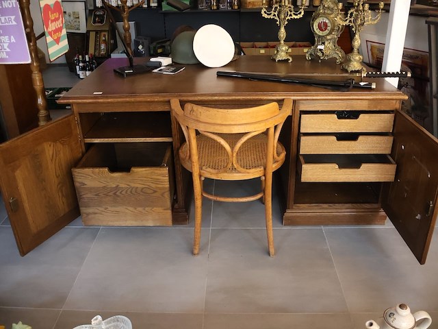 Houten bureau - afbeelding 5 van  6