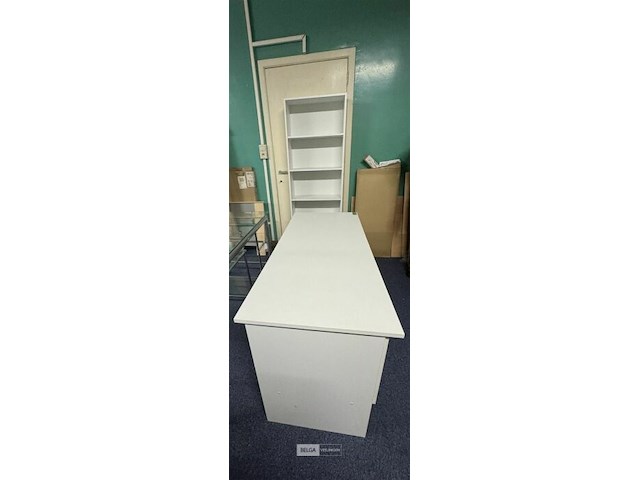 Houten bureel + boekenrek - afbeelding 6 van  6