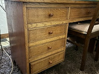 Houten bureel l115xb55xh78 cm (zonder inhoud) - afbeelding 1 van  3