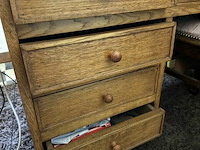 Houten bureel l115xb55xh78 cm (zonder inhoud) - afbeelding 2 van  3