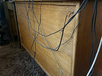 Houten bureel l115xb55xh78 cm (zonder inhoud) - afbeelding 3 van  3