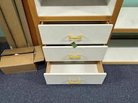 Houten bureel met boekenkast - afbeelding 2 van  4