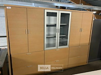 Houten bureelkast - afbeelding 1 van  4