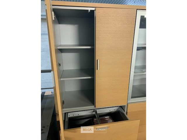 Houten bureelkast - afbeelding 2 van  4