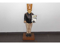 Houten butler met slotmachine - afbeelding 1 van  4