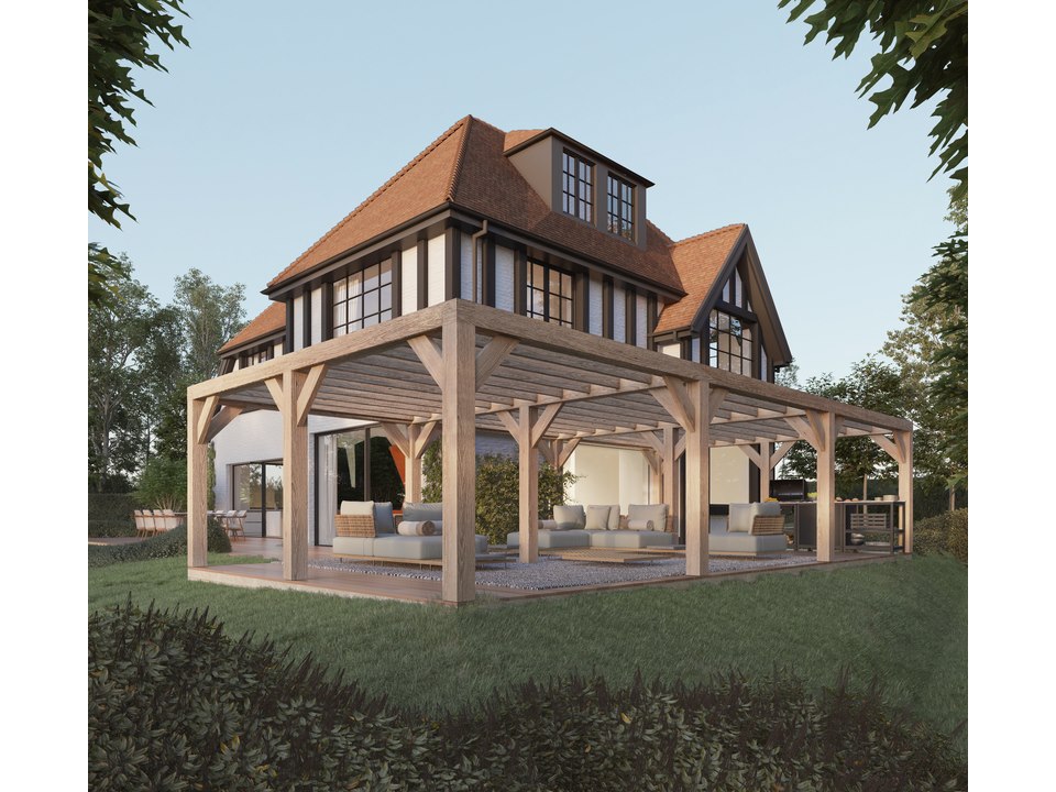 Houten carports, poolhouses & overkappingen belgië