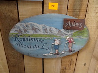 Houten decoratief bord alpes - afbeelding 1 van  1