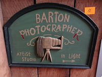 Houten decoratief bord barton - afbeelding 1 van  1