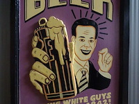 Houten decoratief bord beer - afbeelding 1 van  1