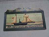 Houten decoratief bord est ships stores 1851 - afbeelding 1 van  1