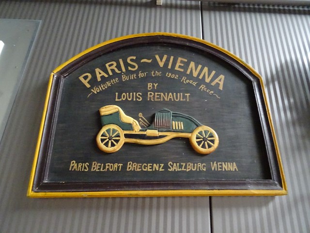 Houten decoratief bord paris-vienna - afbeelding 1 van  1