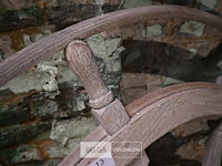 Houten decoratief stuurwiel - afbeelding 2 van  4