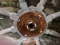 Houten decoratief stuurwiel - afbeelding 3 van  4