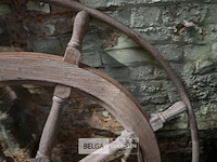 Houten decoratief stuurwiel - afbeelding 4 van  4