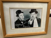 Houten decoratieve kader laurel & hardy - afbeelding 2 van  3