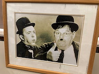 Houten decoratieve kader laurel & hardy - afbeelding 2 van  3