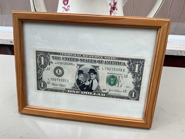 Houten decoratieve kader laurel & hardy - afbeelding 1 van  4