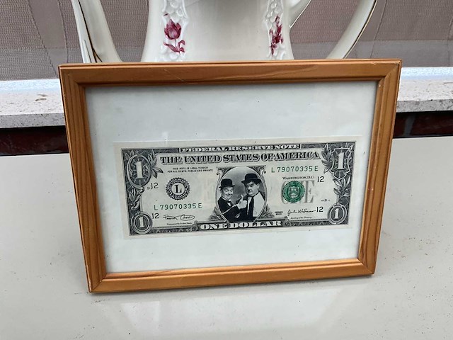 Houten decoratieve kader laurel & hardy - afbeelding 3 van  4