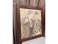 Houten decoratieve kader laurel & hardy - afbeelding 4 van  6