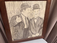 Houten decoratieve kader laurel & hardy - afbeelding 5 van  6