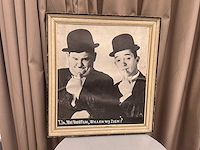 Houten decoratieve kader laurel & hardy - afbeelding 1 van  5