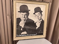 Houten decoratieve kader laurel & hardy - afbeelding 2 van  5