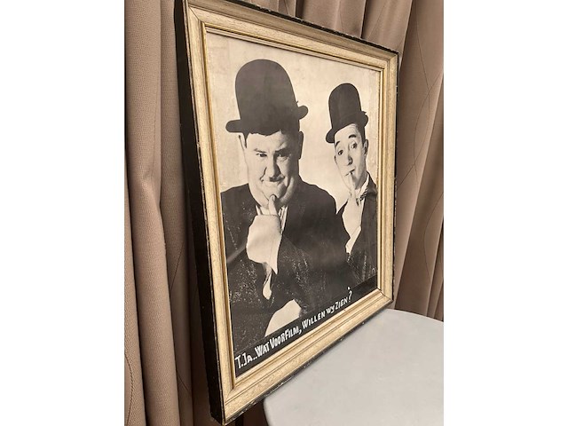 Houten decoratieve kader laurel & hardy - afbeelding 5 van  5