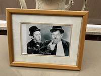 Houten decoratieve kader laurel & hardy - afbeelding 1 van  2