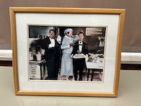 Houten decoratieve kader laurel & hardy