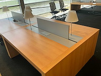 Houten design bureau-eiland 166x166 (2x) - afbeelding 5 van  11