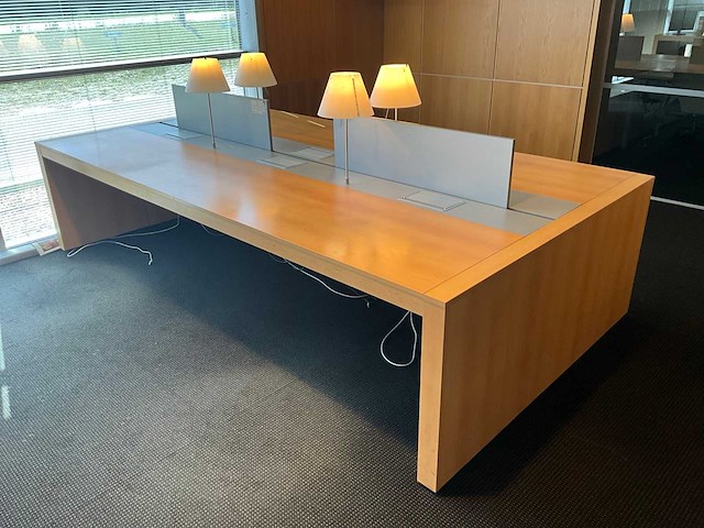 Houten design bureau-eiland 316x166 - afbeelding 1 van  4