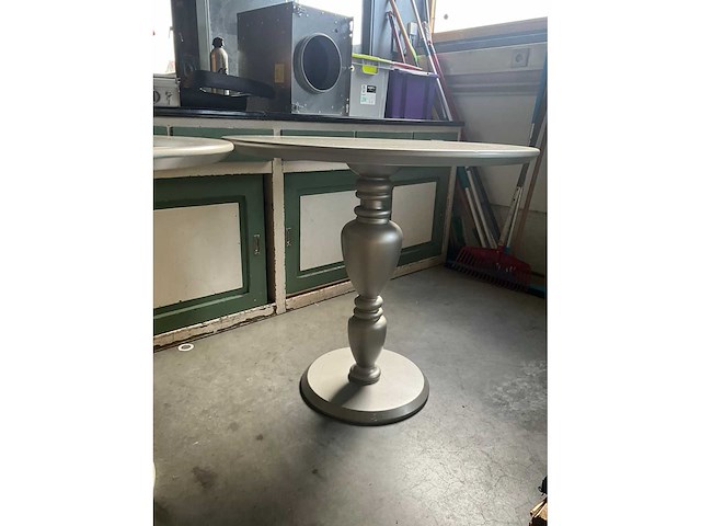 Houten design tafel (2x) - afbeelding 3 van  5