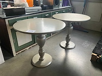 Houten design tafel (2x) - afbeelding 5 van  5