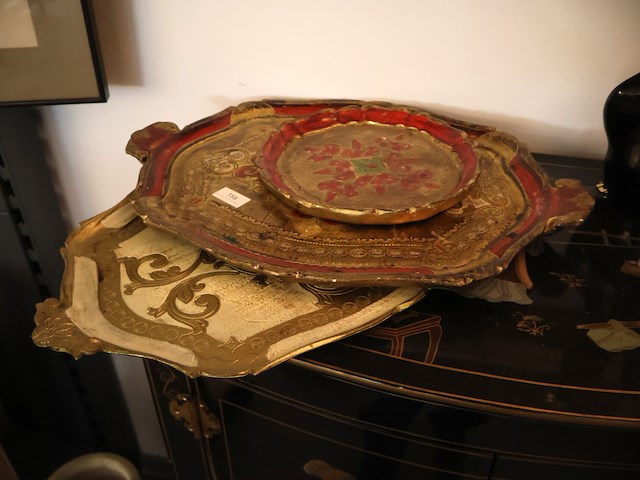 Houten dienblad (x2) - afbeelding 1 van  5