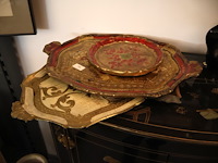 Houten dienblad (x2) - afbeelding 1 van  5