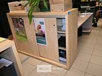 Houten dossierkast met schuifdeuren - afbeelding 1 van  4