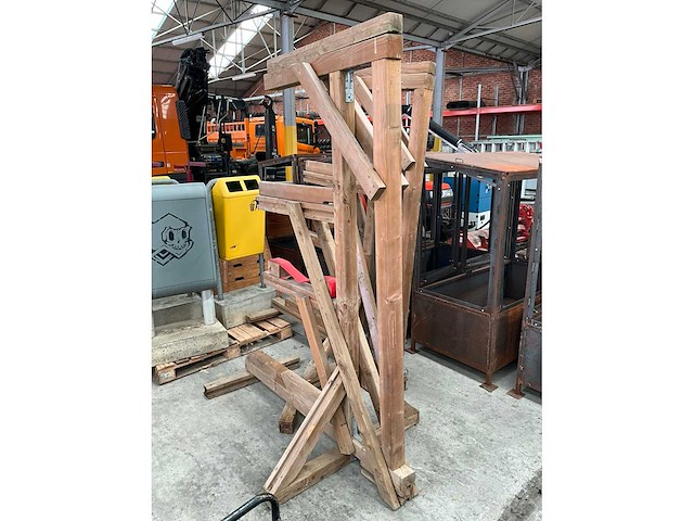 Houten draagarmstelling (2x) - afbeelding 3 van  5