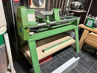 Houten draaibank + kast met schaar en slijpstenen - afbeelding 8 van  8