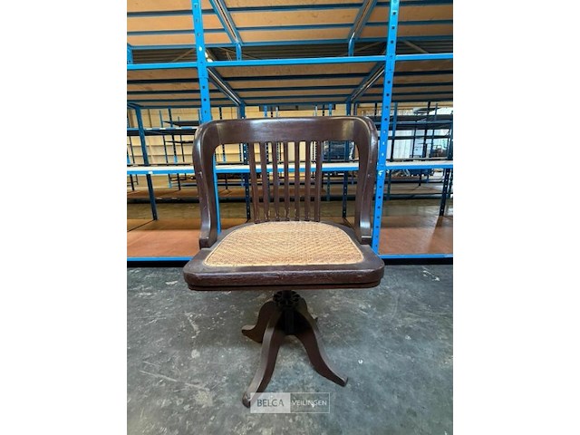 Houten draaistoel - afbeelding 1 van  2