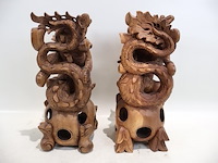 Houten drakenbeeld (x2) - afbeelding 4 van  6