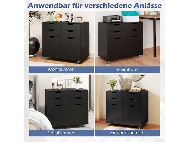 Houten dressoir met lades - afbeelding 1 van  1
