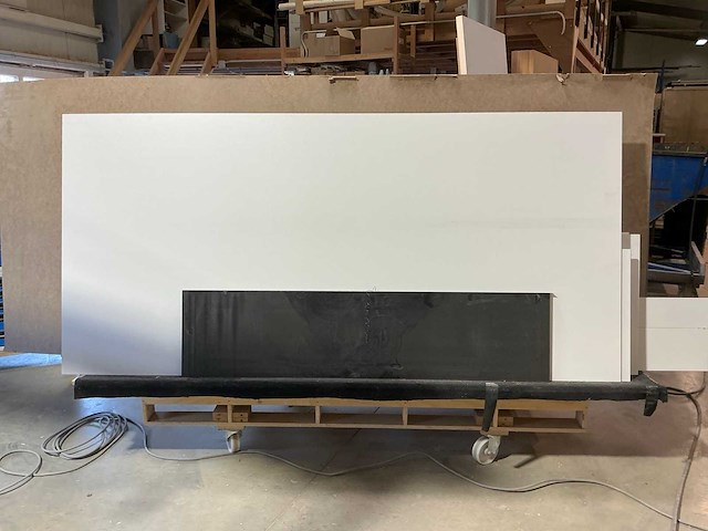 Houten dubbele platenkar - afbeelding 2 van  5