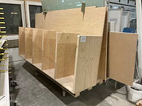 Houten dubbele platenkar - afbeelding 1 van  4