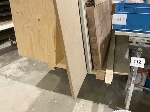 Houten dubbele platenkar - afbeelding 3 van  4