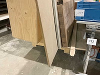 Houten dubbele platenkar - afbeelding 3 van  4