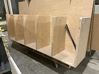 Houten dubbele platenkar - afbeelding 4 van  4