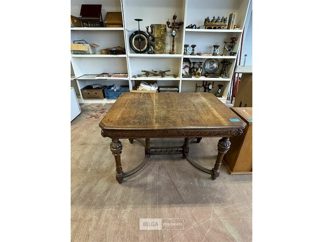 Houten eettafel - afbeelding 2 van  4