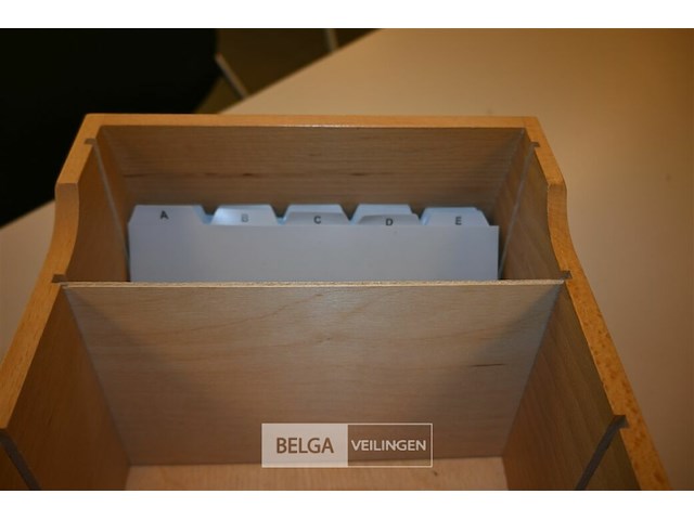 Houten fichebak - afbeelding 2 van  3