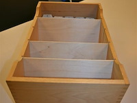 Houten fichebak - afbeelding 3 van  3