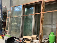 Houten gerecupereerd schuifraam - afbeelding 1 van  3